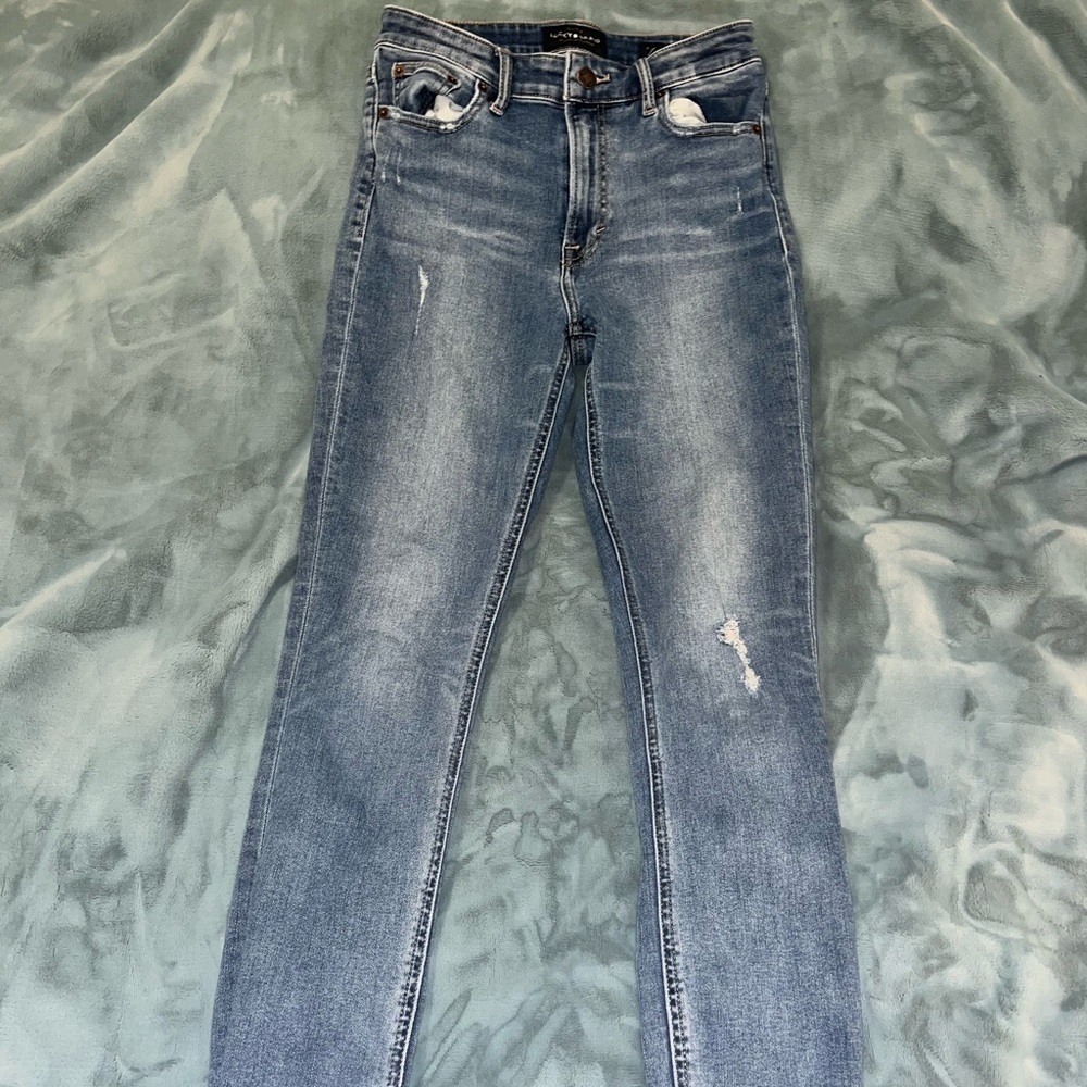 Lucky Brand size four skinny jeans